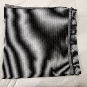 Lululemon Striped Black and White Rulu fabric Vinyasa Scarf Wrap